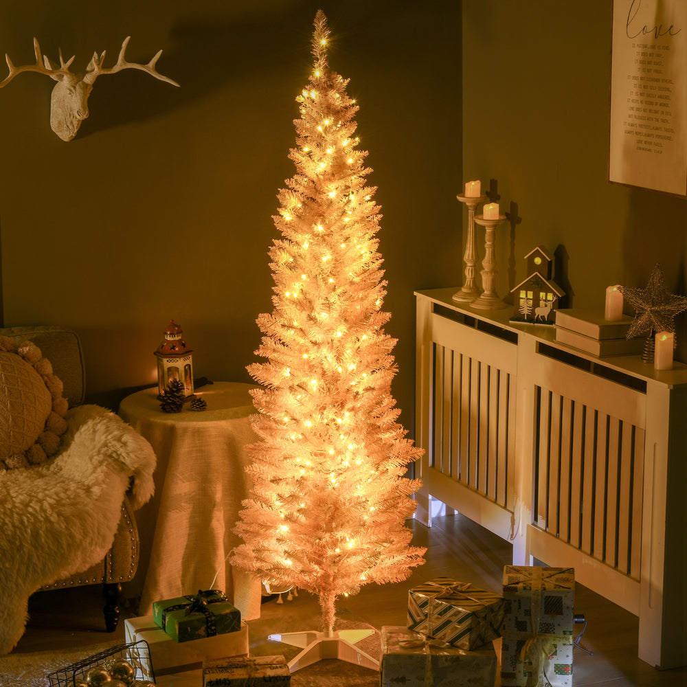 6ft Pre-Lit Pink Artificial Christmas Tree