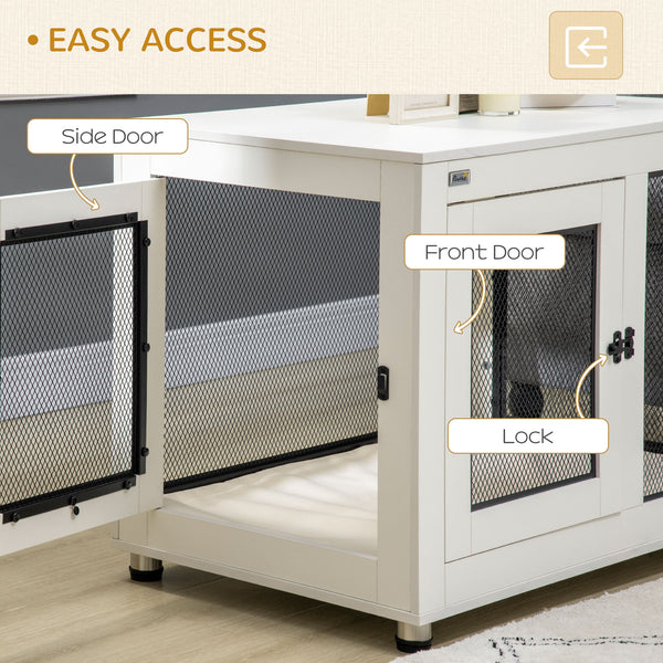 Cage with waterproof cushion, white