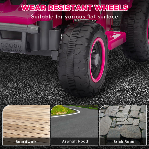 6V electric quad for children, pink