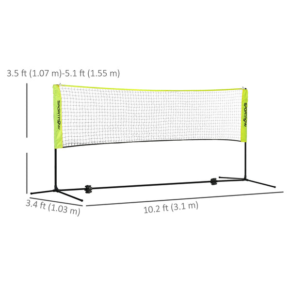 10-foot badminton net with carrying bag