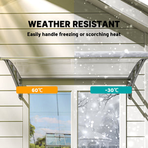 3.6 x 2 ft transparent door and window canopy