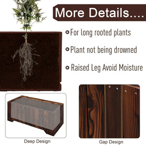 Raised planter for outdoor plants