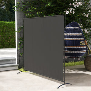 Single-panel room divider, UV30+ protection, dark grey