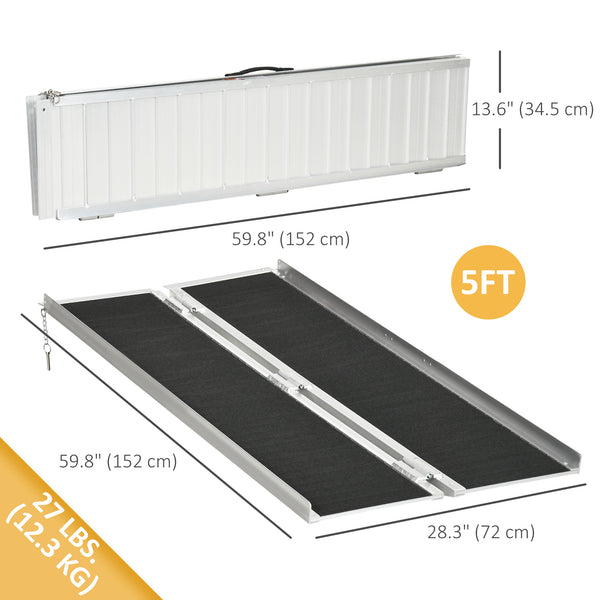 5ft Foldable Portable Wheelchair Ramp