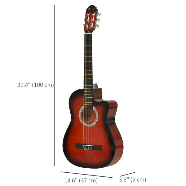 39.5 inch electro-acoustic guitar for beginners
