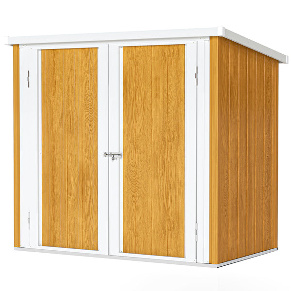 Metal garden shed with double door