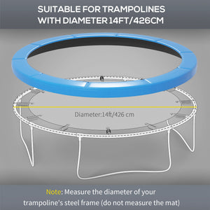 Replacement pad for 14-foot trampoline, light blue 