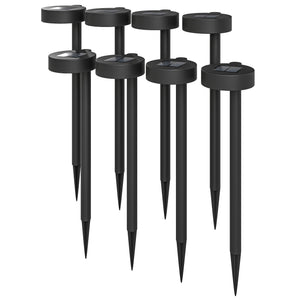 Set of 8 solar garden lights
