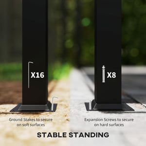 11' x 13' Gazebo, Double Roof, with Mosquito Netting and Curtains, Galvanized Metal Frame, Khaki