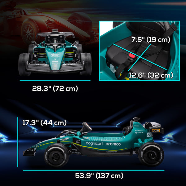 Aston Martin 12V Electric Kart, Green