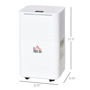 1500 sq ft Quiet Portable Dehumidifier for Laundry Room, Bedroom, Basement, 25 Point Humidity Electric Air Dehumidifier with 3 Modes