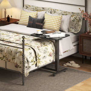 43" Height Adjustable Standing Desk on Casters, Black