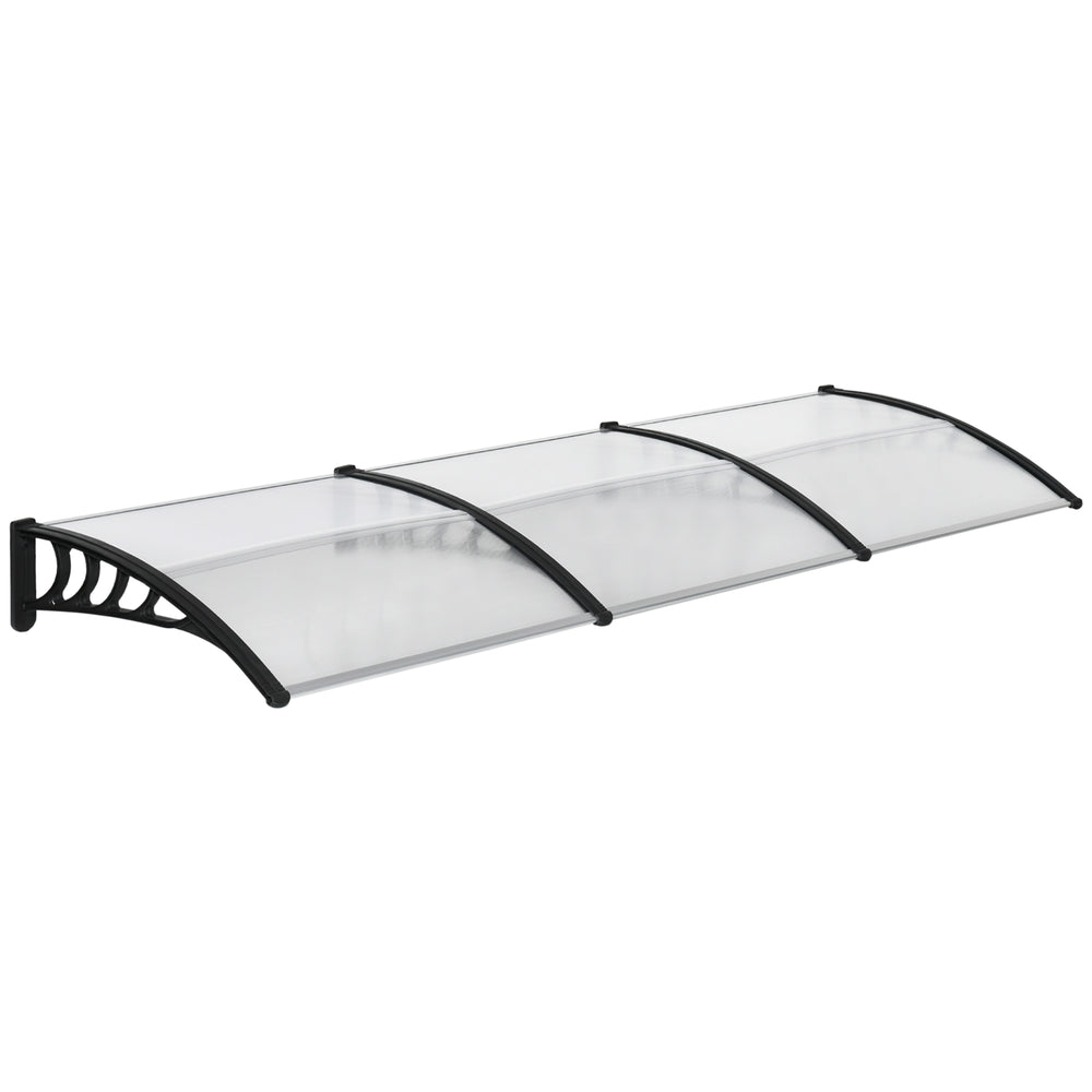9.9 ft x 3.1 ft Clear Polycarbonate Door Canopy