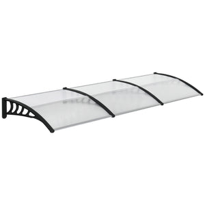 9.9 ft x 3.1 ft Clear Polycarbonate Door Canopy