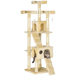 173cm Multi-Level Cat Tree, Beige