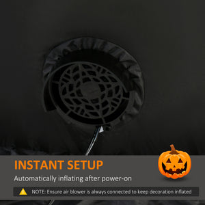 2.7m Halloween Inflatable Decoration Ghost Pumpkin Head, LED Display