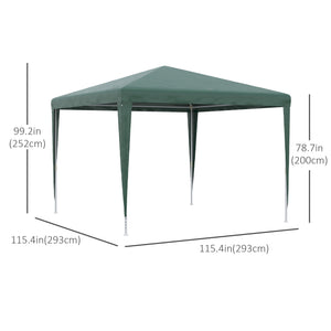 10 x 10 Portable Party Tent, Green