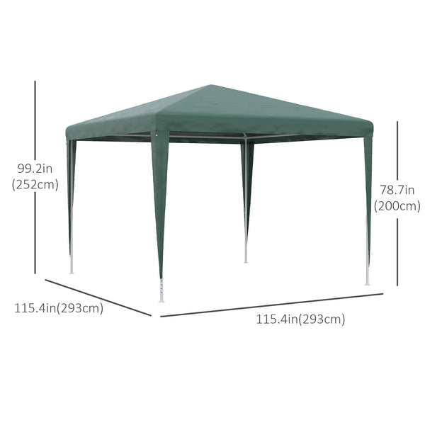 10 x 10 Portable Party Tent, Green