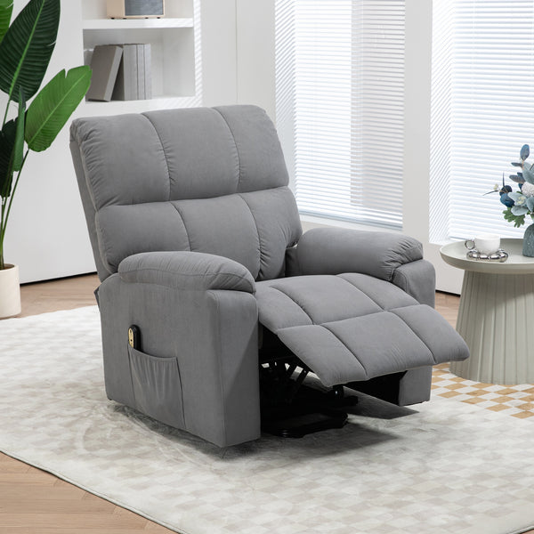 Microfiber Senior Lift Chair with Remote Control, Grey