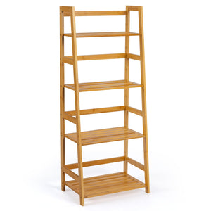 4-tier bamboo plant flower storage rack multifunctional stand