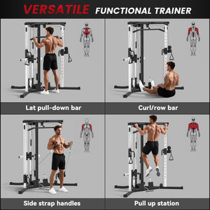 Multifunctional strength training equipment with pull-up bar, 15-position training station