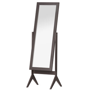 Full-length floor mirror with 2-position adjustable angle