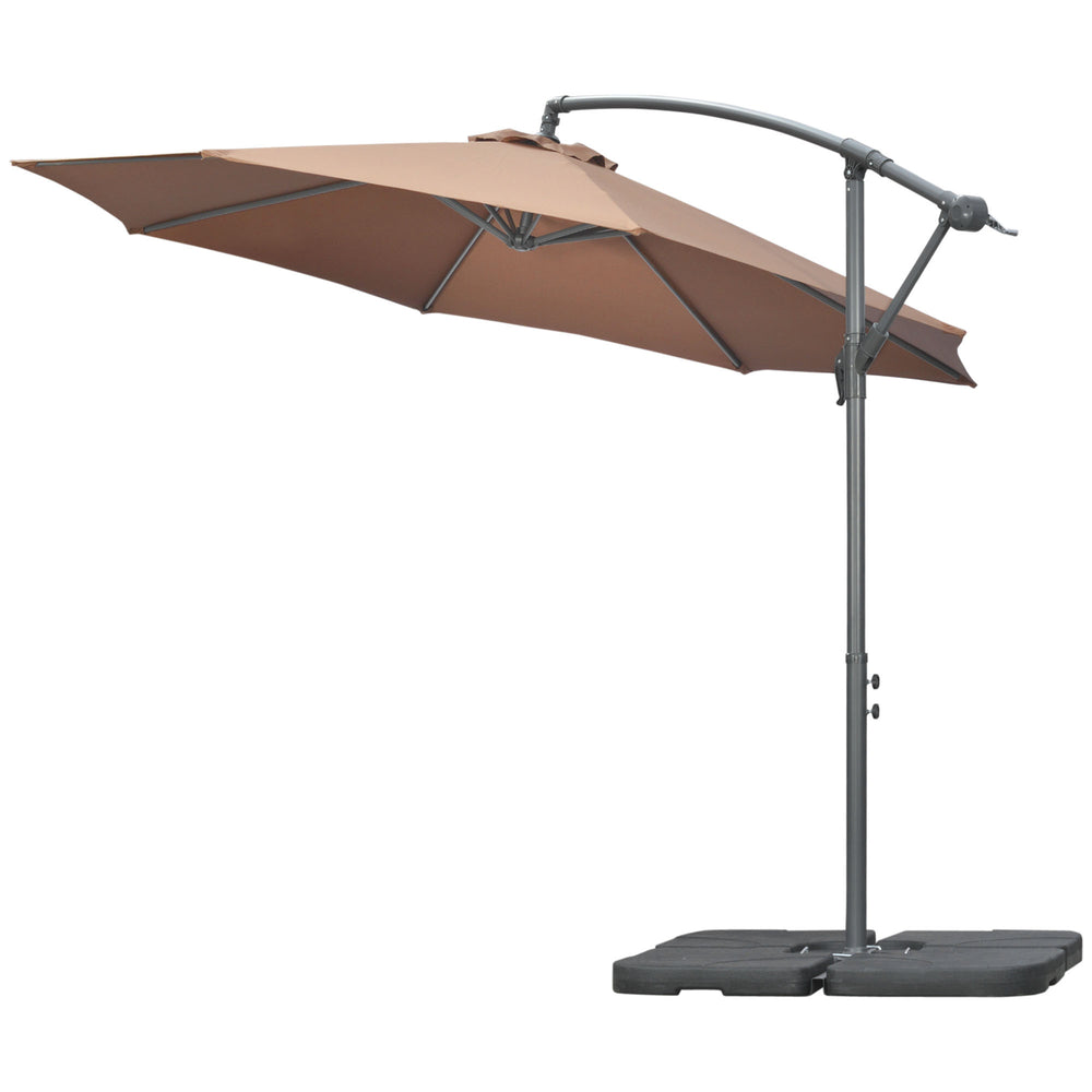 9.5-foot cantilever parasol, coffee color