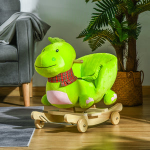 2-in-1 Interactive Rocking Dinosaur with Songs, Green