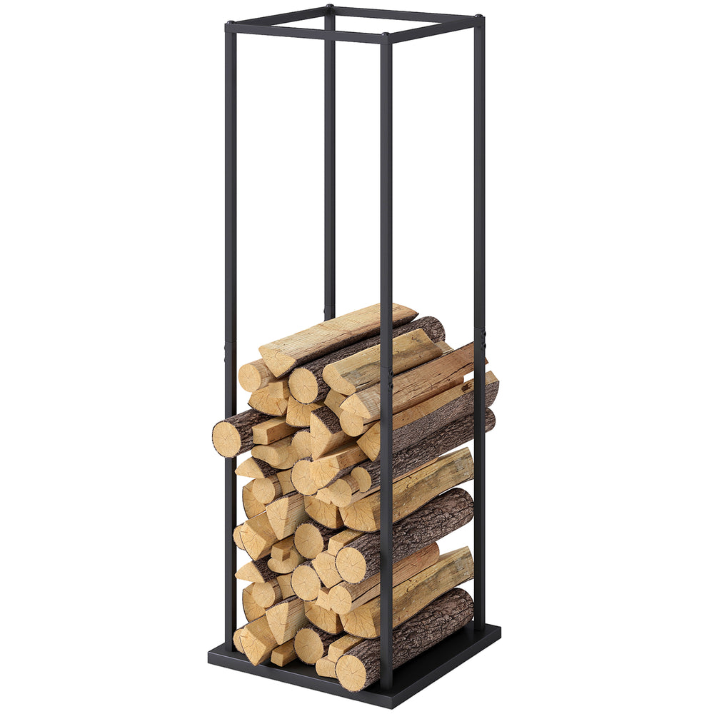 Vertical log rack with a capacity of 100 kg black
