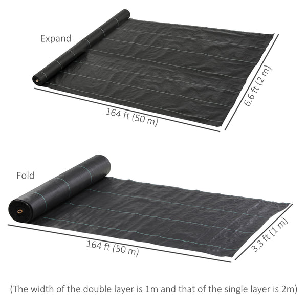 Weed control fabric 2m x 50m