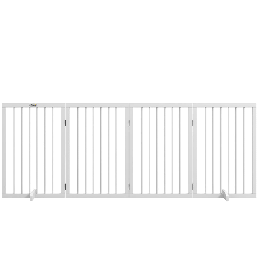 Freestanding pet gate, white