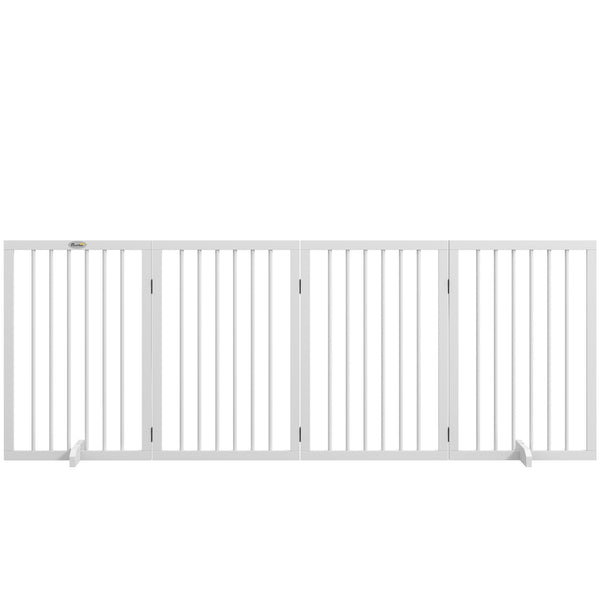 Freestanding pet gate, white