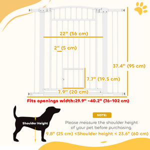 Extra Large Pet Gate with Small Door