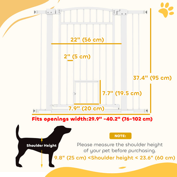 Extra Large Pet Gate with Small Door