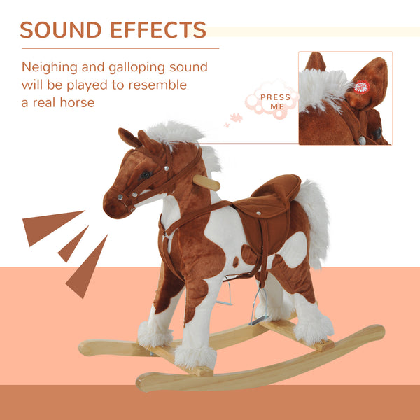 Rocking horse with nursery rhyme, music and light