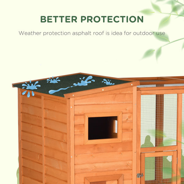 Large wooden cat house