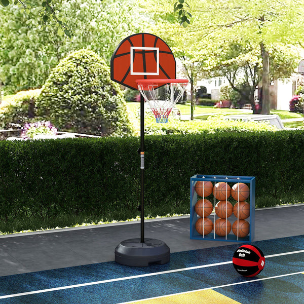 2-in-1 basketball hoop with basket and magnetic darts