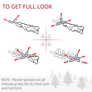 6ft Pre-Lit Green Artificial Christmas Tree with Warm White LED Lights