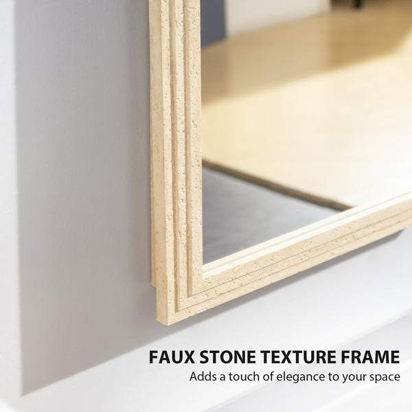 Full-length mirror, beige