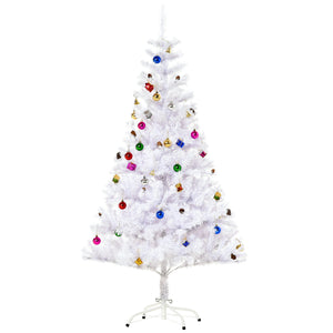 5ft White Artificial Christmas Tree with Decorations