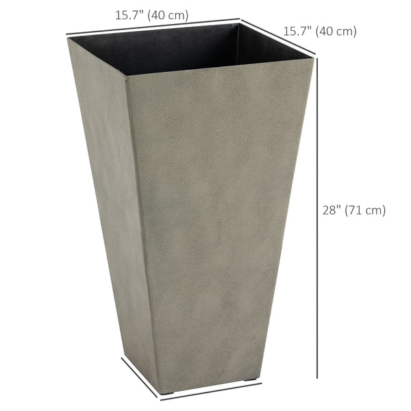 Set of 3 plastic planters