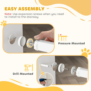 Dog gate, white