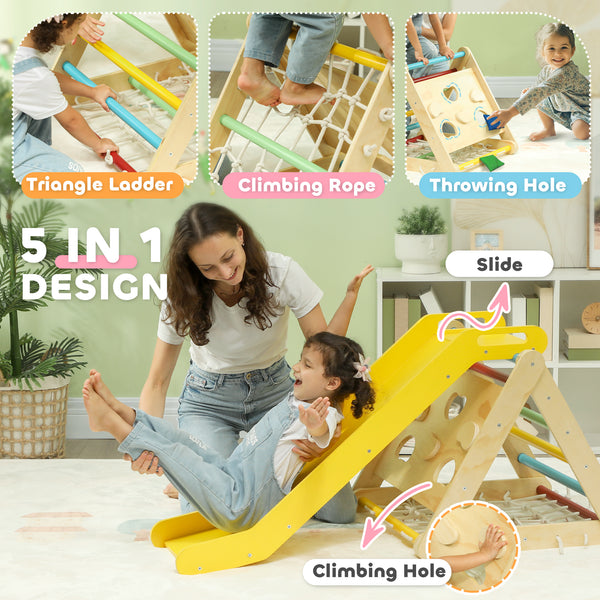 5 in 1 Montessori Set with Slide and Sandbags