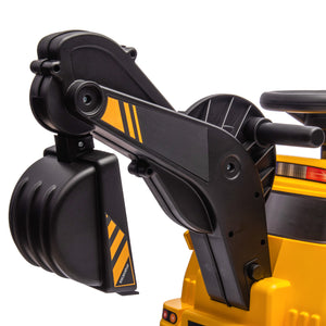 3 in 1 Excavator Bulldozer Rolling Compactor with Music, Yellow