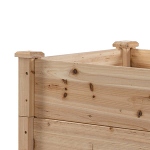 3-Tier Raised Garden Bed Kit, Natural Color