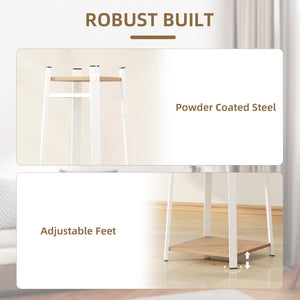 Storage shelf with 8 hooks and 3 levels, coat rack for bedroom, entrance, oak