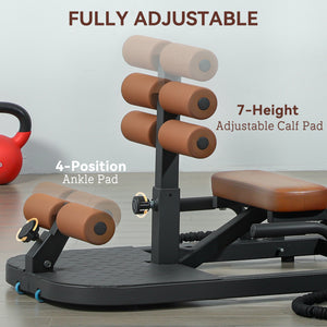 Foldable Squat Machine with Push-Up Stand, Versatile Butt Workout Equipment