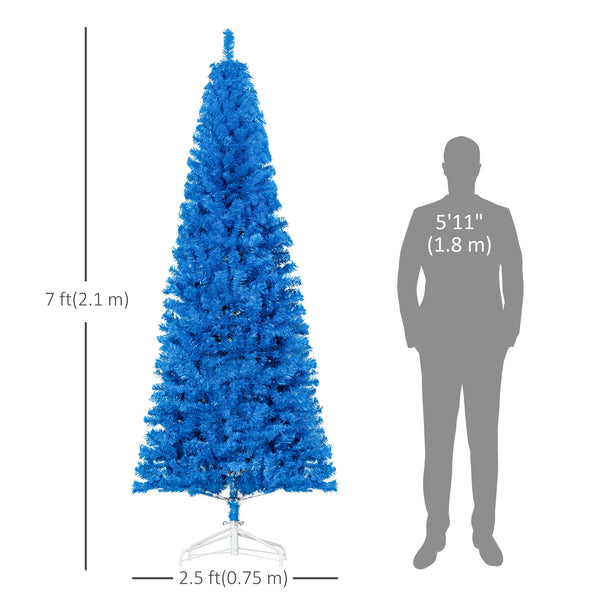 7ft Blue Artificial Christmas Tree