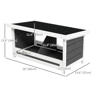 Nesting boxes for chickens with asphalt roof