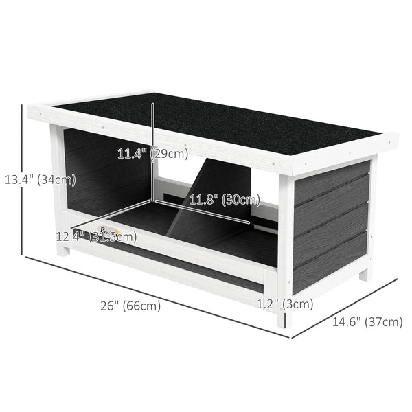 Nesting boxes for chickens with asphalt roof